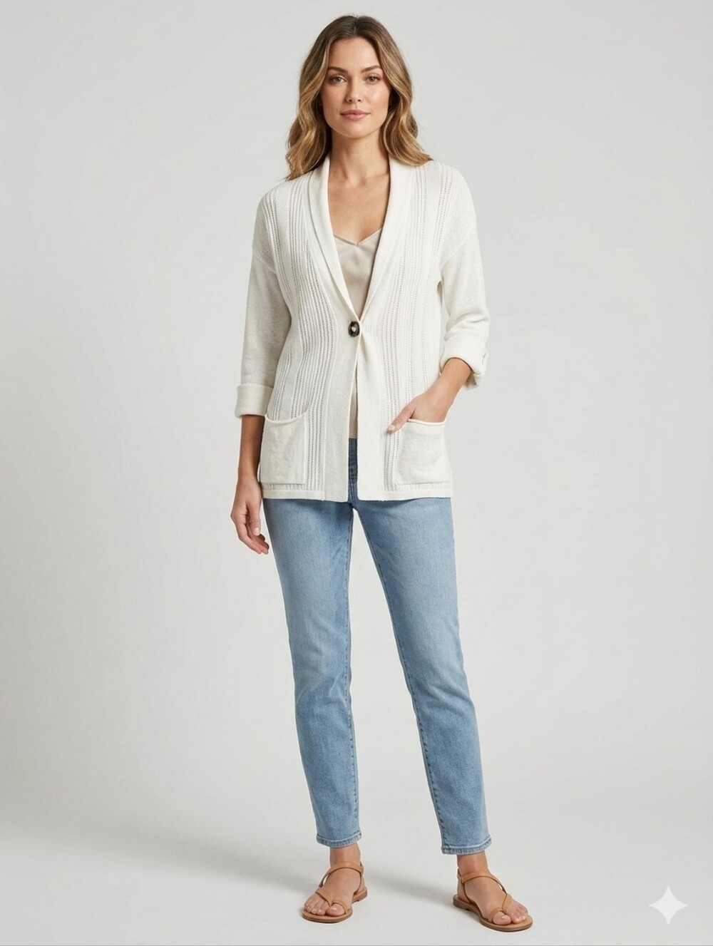 SOFT SURROUNDINGS WOMENS Sweater SIZE M IN OFF WHITE COLOR